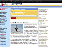 Tablet Screenshot of banskoapartments.com